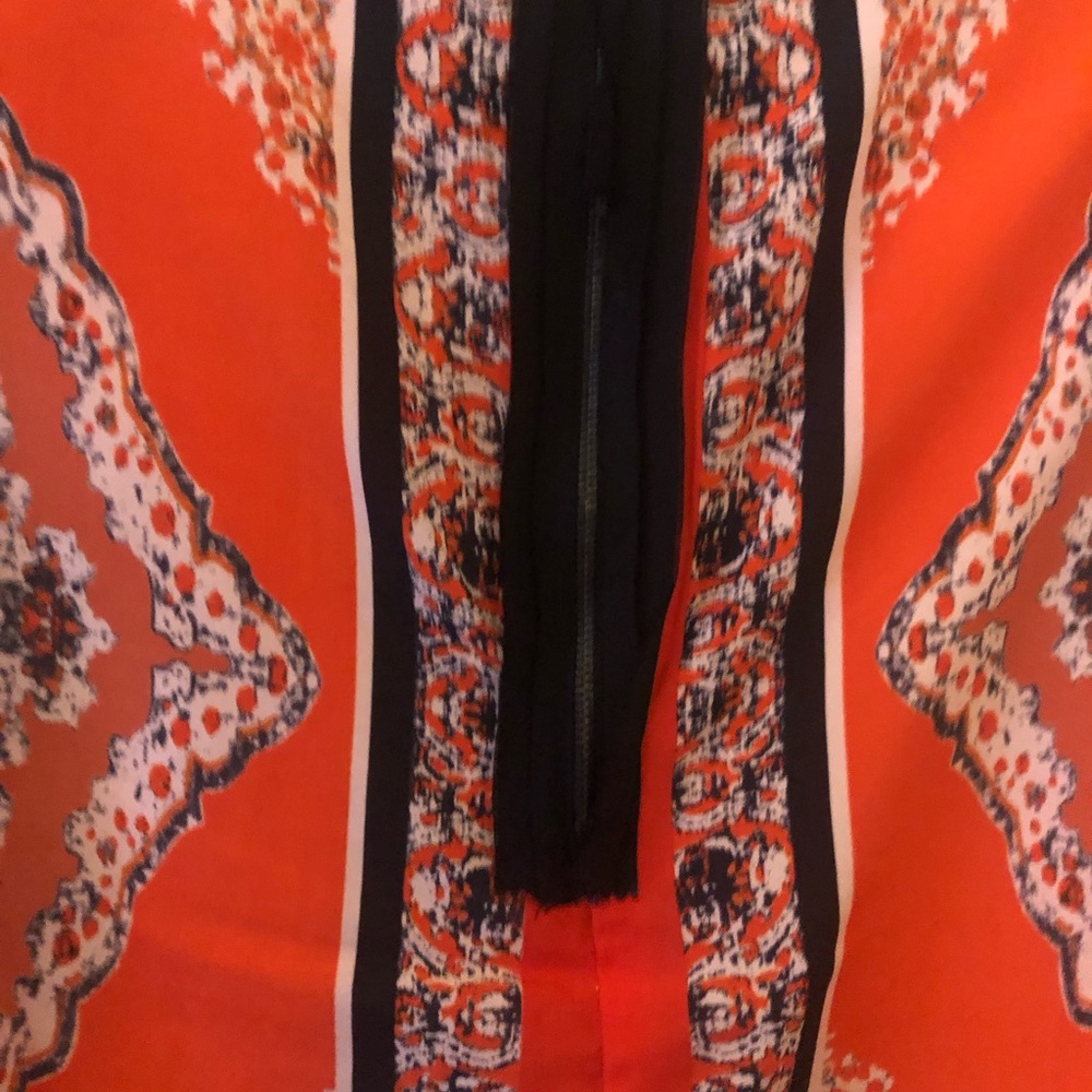 Philosophy Vibrant Orange Patterned Mini Dress - image 7